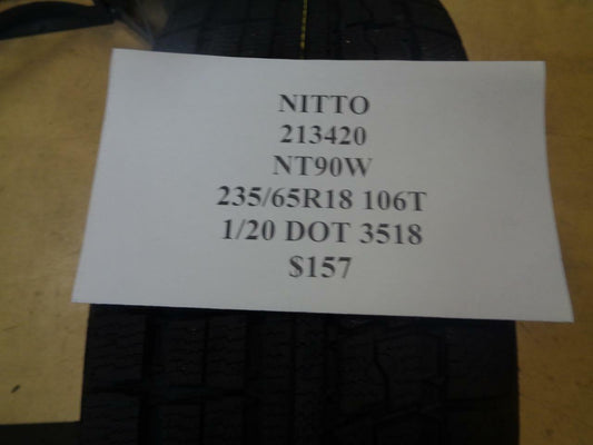 1 NEW NITTO NT90W WINTER SNOW ICE 235 65 18 106T SNOW WINTER TIRE 213420