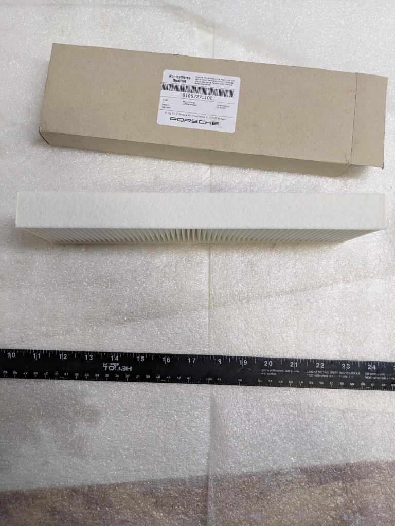 PORSCHE 91857271100 CABIN AIR FILTER FOR SPYDER NEW PGB2TA