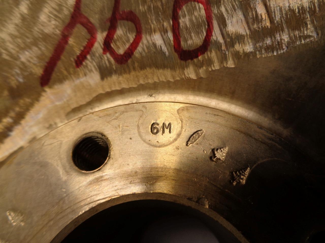 UNKNOWN 14" 5 VANE BRASS WATER PUMP INDUSTRIAL IMPELLER B02496F 1398 6M 145 I1