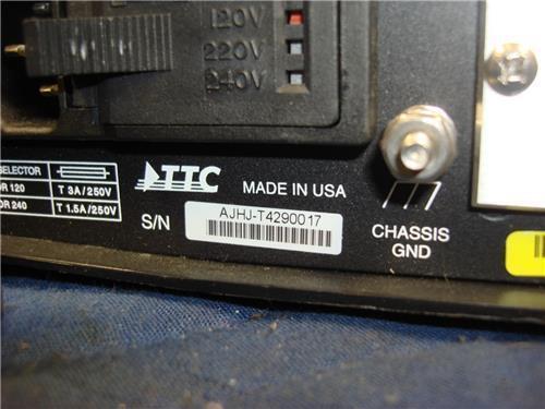 USED PORTABLE TTC ACTERNA FIREBERD 6000A COMMUNICATION ANALYZER R4