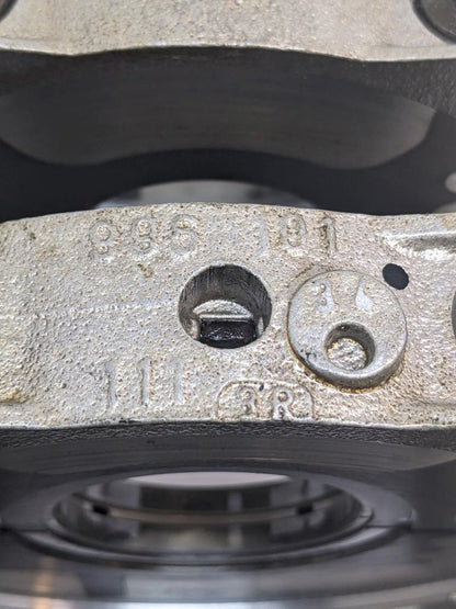 1998 PORSCHE 911 CRANKSHAFT BEARING CASE/CARRIER 9961011123R USED 996BGL2