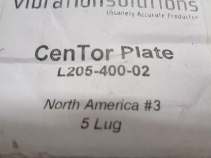 Vibration Solutions 5-Lug CenTor Plate North America #3 L205-400-02 R22