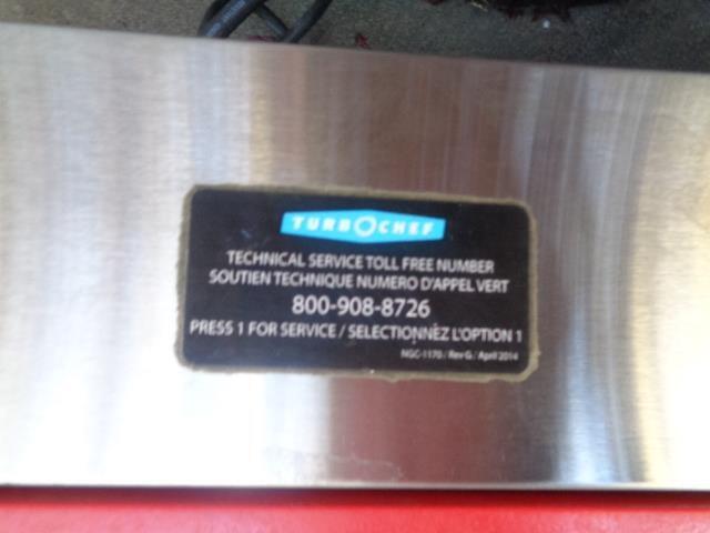 TURBOCHEF FIRE COUNTERTOP PIZZA OVEN USED N.7 BSFLOOR