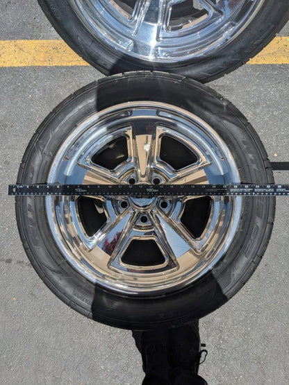 US MAG STAGGERED WHEEL SET 18X10 18X9 5X114.3 NITTO NT555 G2 TIRES 2003484606 B2