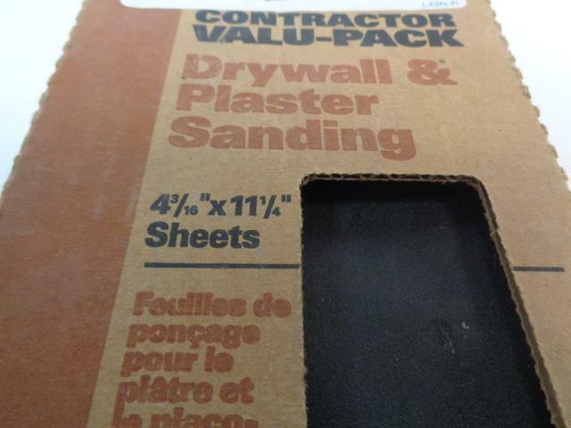 BRAND NEW NORTON 100 C DRYWALL SHEET 4-3/16 X 11 25 PACK 04746 R7TE