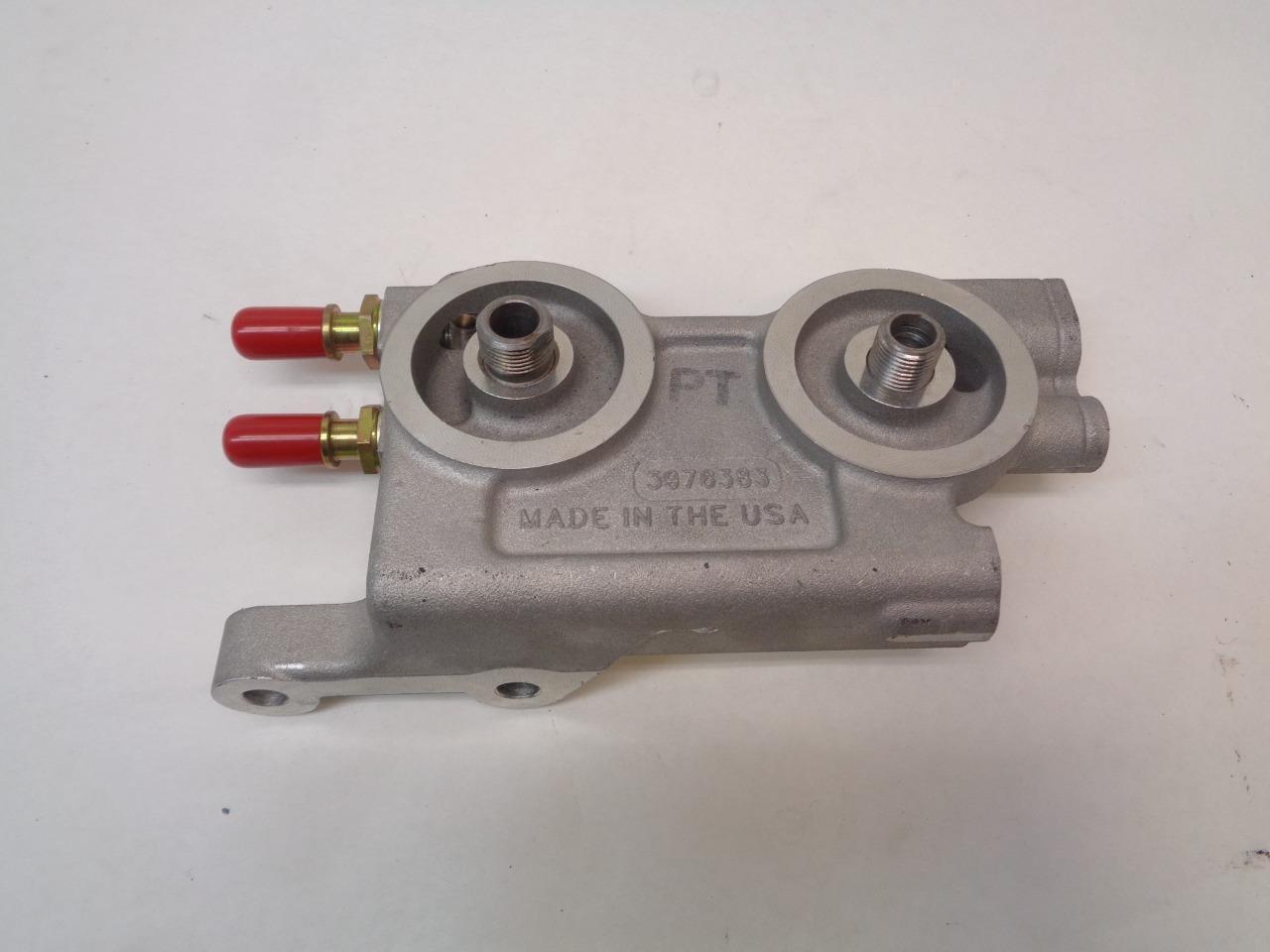 CUMMINS FLEETGUARD DUAL HYDRAULIC OIL FILTER HOUSING 3976383 R11