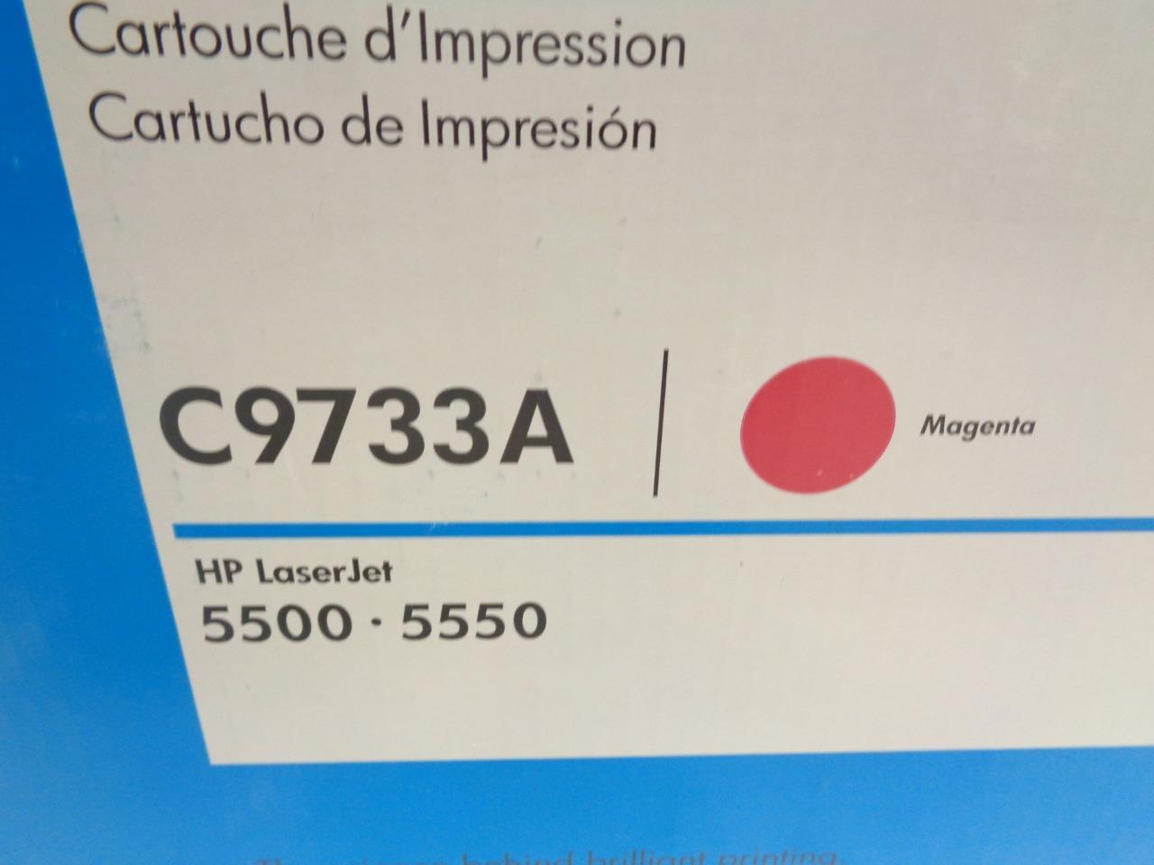 NEW HP MAGENTA TONER CARTRIDGE C9733A FOR LASERJET 5500 5550 SR