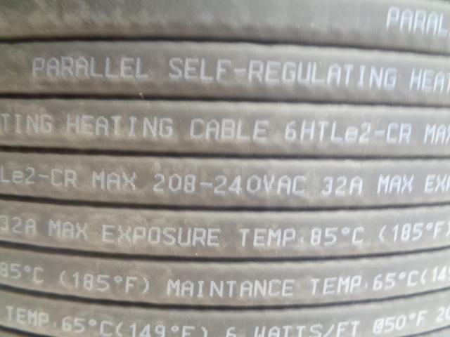 PARALLEL SELF-REGULATING HEATING CABLE 6HTLe2-CR 6 W/FT 20160821803 1000FT H1