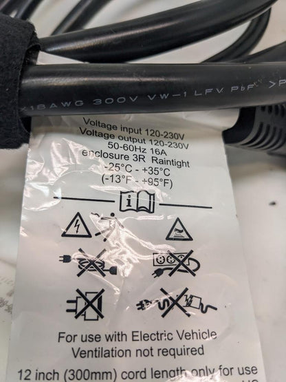 PORSCHE UNIVERSAL CHARGER W/CASE FOR ELECTRIC VEHICLES 7PP971675B 120-230V R21