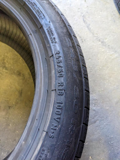 2 PIRELLI CINTURATO P7 AS (*) BMW RUNFLAT P 245 50 18 100V SL TIRE 2137100 CQ3