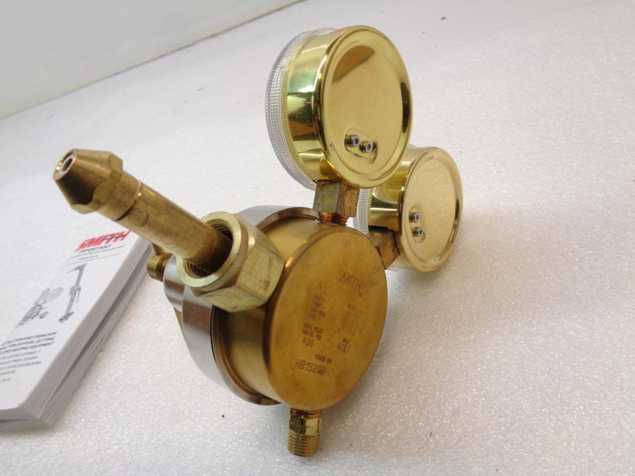 NEW SMITH EQUIPMENT HB1520B-300 ACETYLENE REGULATOR GAUGE R17