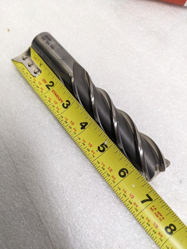 BRUBAKER TOOL 85468 END MILL M42 4-FLUTE T350G28-4 1" DIA. 0.150 RAD. NEW R22T5