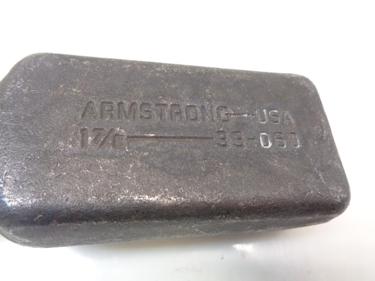 NEW ARMSTRONG TOOLS SAE 1-7/8 12PT OFFSET STRIKING WRENCH BLACK 33-060 R22T4