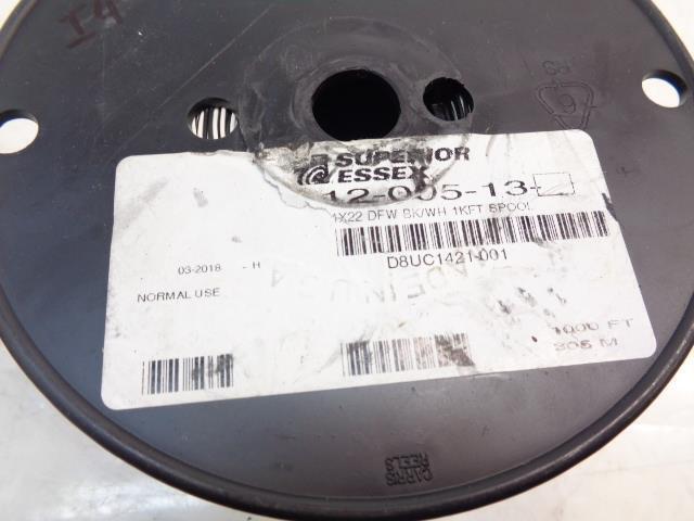 SUPERIOR ESSEX 12-005-13 UNJACKETED CROSS CONNECT 22 AWG BLACK-WHITE CABLE R33T1