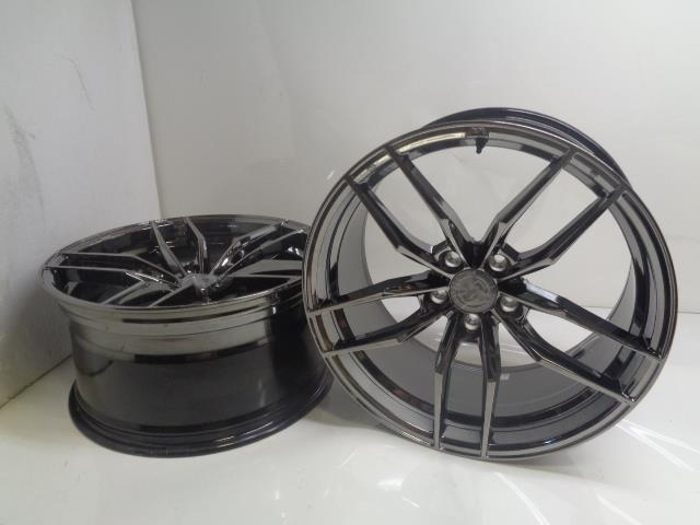 PAIR OF NEW VARIANT KRYPTON BLACK CHROME WHEELS 20x10 ET15 5x4.75 WR