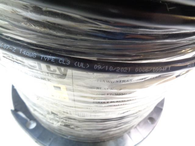 LIBERTY WIRE & CABLE 14-4C-DB-BLK 1000 FT 14AWG COPPER 4C SPEAKER CABLE NEW R12