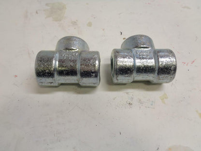 NEW 2 PACK OF BONNEY 8546 FORGED STEEL T-UNION PIPE FITTINGS 1" THREADS R10TD