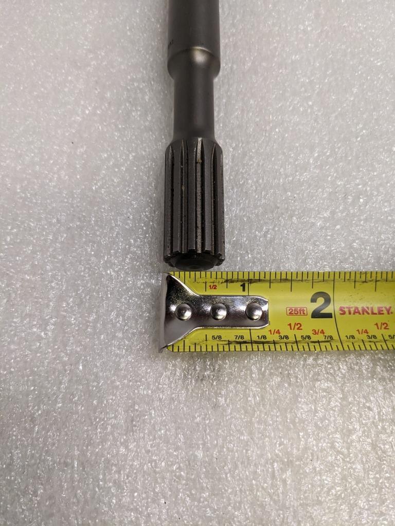 UNBRANDED 1" X 23" CARBIDE-TIPPED DRILL BIT 4-CUTTER 12-SPLINE SHAFT NEW D0