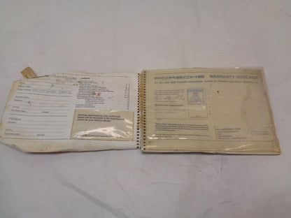 GENUINE 1989 PORSCHE 944 WARRANTY & MAINTENANCE BOOK R25