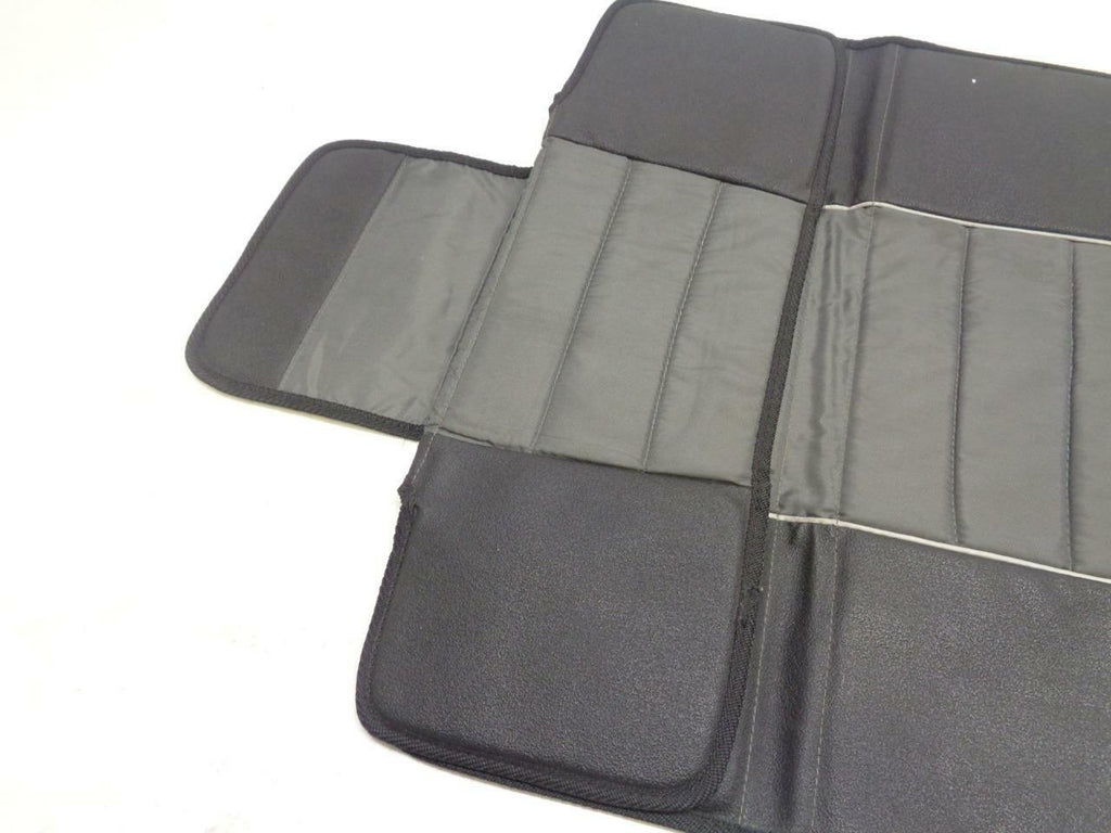 1 NEW EDDIE BAUER HIGH-BACK SEAT PROTECTOR GRAY W/ REFLECTIVE STRIPES SR