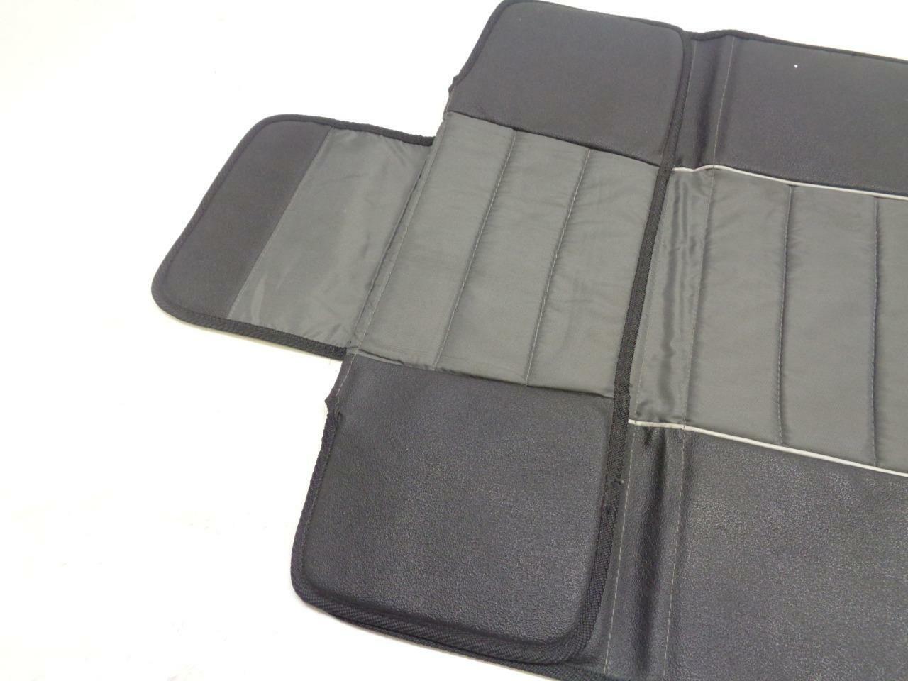 1 NEW EDDIE BAUER HIGH-BACK SEAT PROTECTOR GRAY W/ REFLECTIVE STRIPES SR