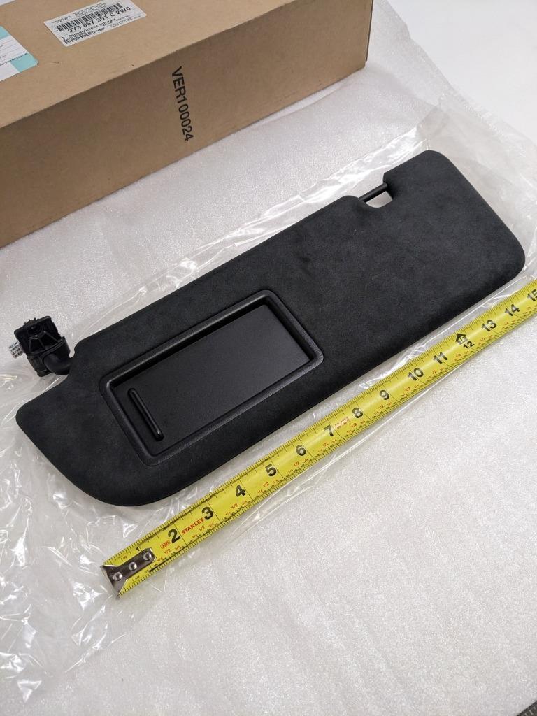 PORSCHE 9Y3857551C2W0 LEFT SUN VISOR BLACK FOR 20-23 CAYENNE COUPE NEW PGB2