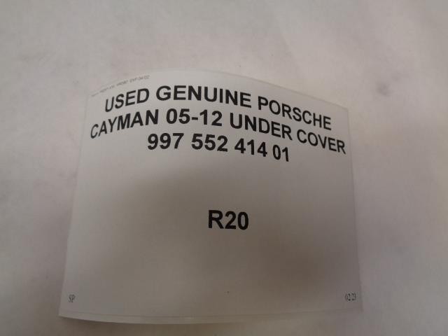 USED GENUINE PORSCHE CAYMAN 05-12 UNDER COVER 997 552 414 01 R20