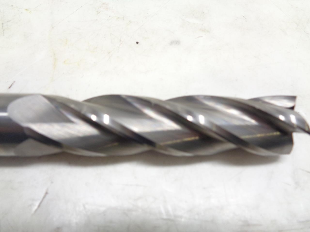 NEW PRECISION TWIST E6304 CARBIDE SQUARE END MILL LONG, 1"x3" 4 FLUTE R22T6BM2