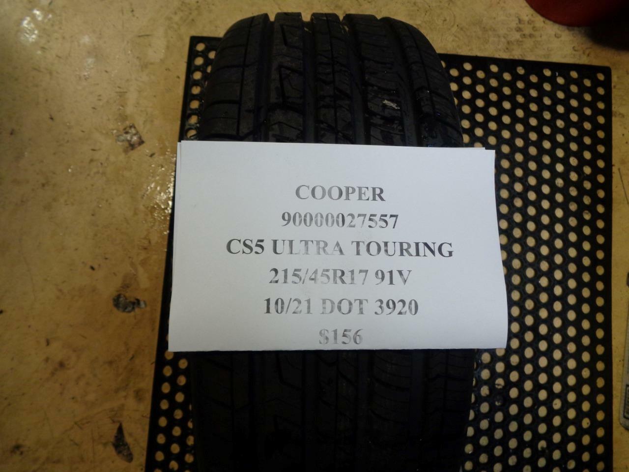 1 NEW COOPER CS5 ULTRA TOURING 215 45 17 91V TIRE 90000027557 Q1