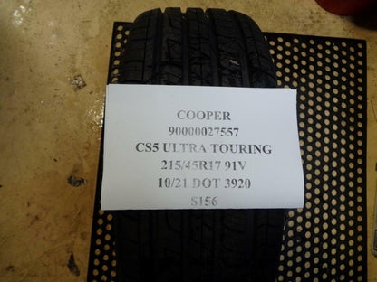 1 NEW COOPER CS5 ULTRA TOURING 215 45 17 91V TIRE 90000027557 Q1