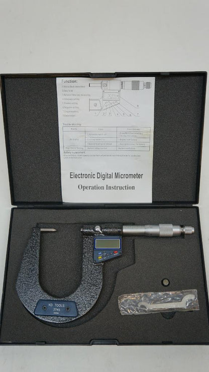 NEW KD TOOLS 3745 DIGITAL ROTOR MICROMETER 3-1/2in DEPTH. R27