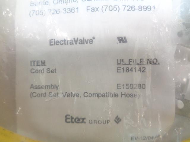 7-PK VACULINE VACCUUM FITTINGS AND ACCESSORIES CORD SET VALVE & COMPATIBLE HOSE