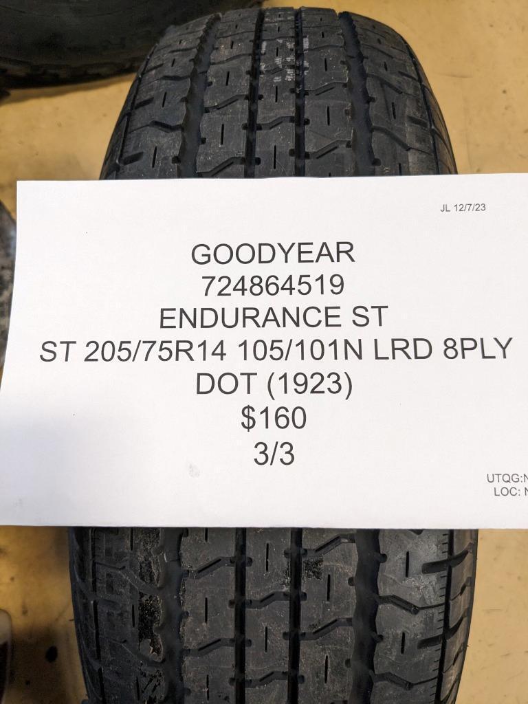 GOODYEAR  ENDURANCE ST P 215 60 16 95V SL TIRE 110571545 BQ4