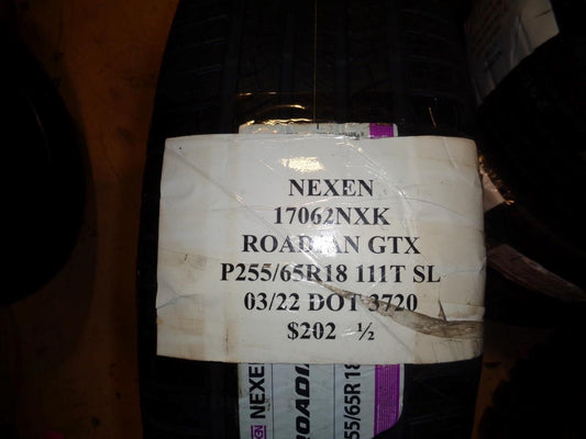 2 NEW TIRES NEXEN ROADIAN GTX 255 65 18 111T SL 17062NXK