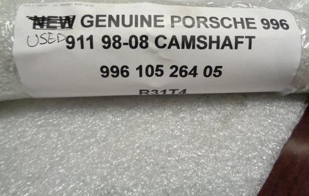 USED GENUINE PORSCHE 996 911 98-08 CAMSHAFT 996 105 264 05 R31T4