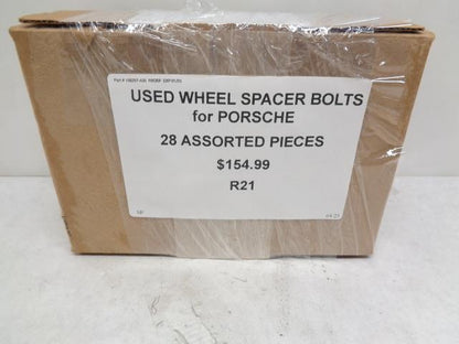 USED WHEEL SPACER BOLTS for PORSCHE 28 ASSORTED PIECES R21