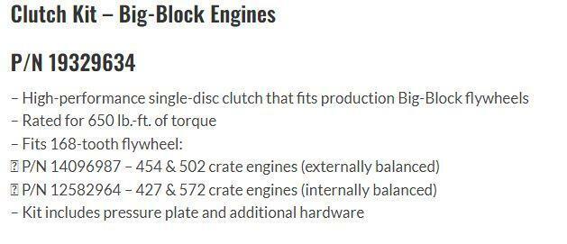 Single Disc Clutch Kit - Big Block Engines (Read Description) R8