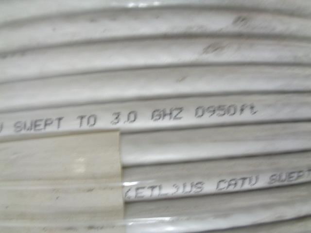 RG6 QUAD SHIELD 3.0 GHZ CMR 18 AWG 3180662 CABLE 1000FT NEW R12