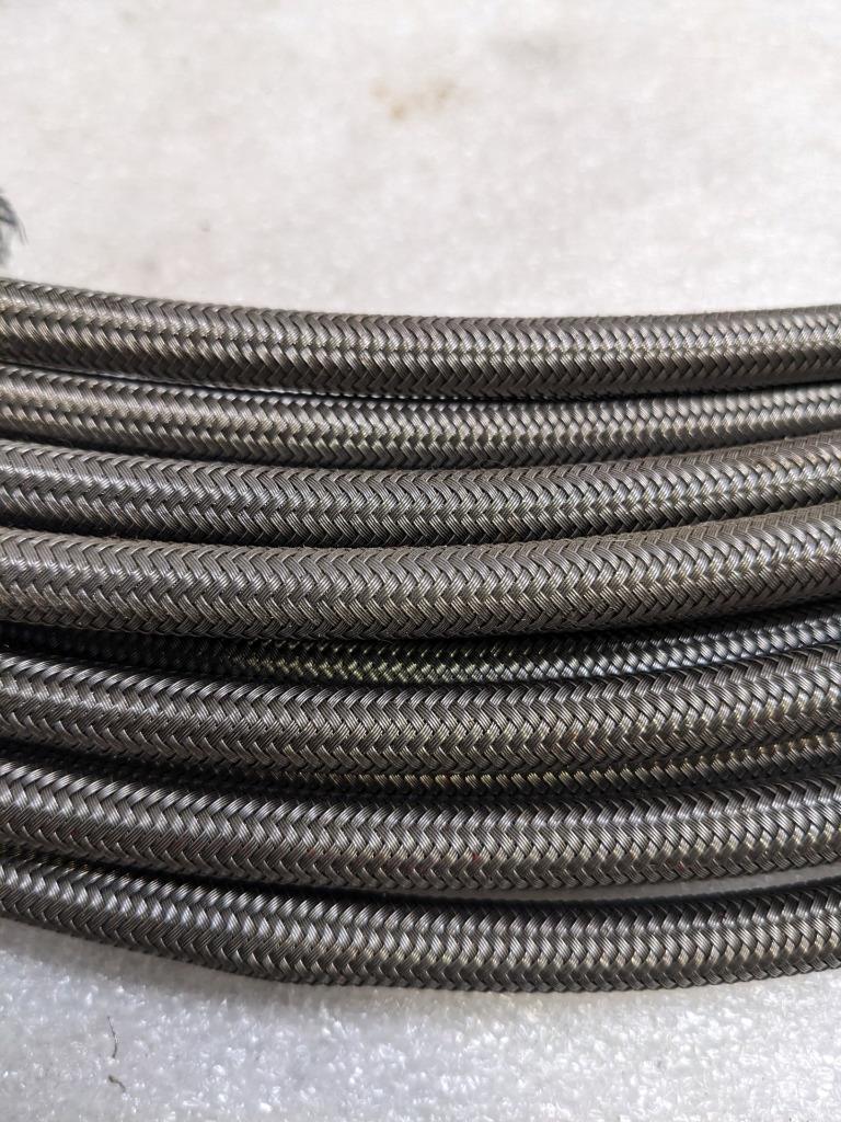 UNBRANDED BRAIDED SS 107' HOSE 3/8" OD 1/4" ID TEFLON LINED NEW R5