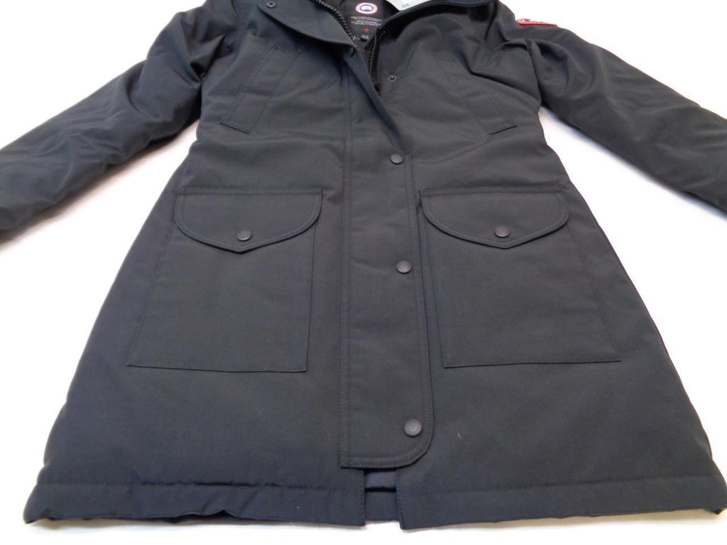 CANADA GOOSE WOMEN'S SIZE XS/TP BLACK TRILLIUM PARKA JACKET 6660W SR