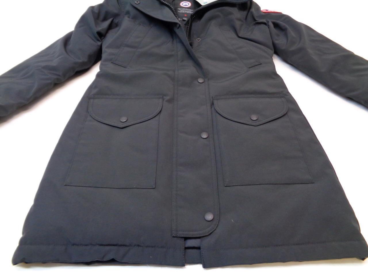 CANADA GOOSE WOMEN'S SIZE XS/TP BLACK TRILLIUM PARKA JACKET 6660W SR