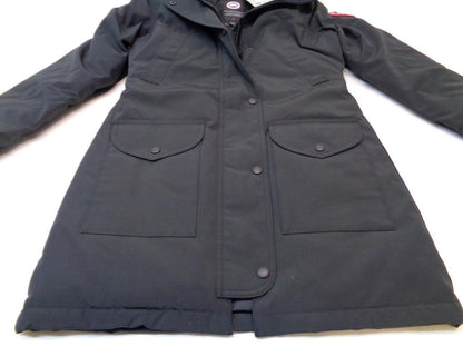 CANADA GOOSE WOMEN'S SIZE XS/TP BLACK TRILLIUM PARKA JACKET 6660W SR