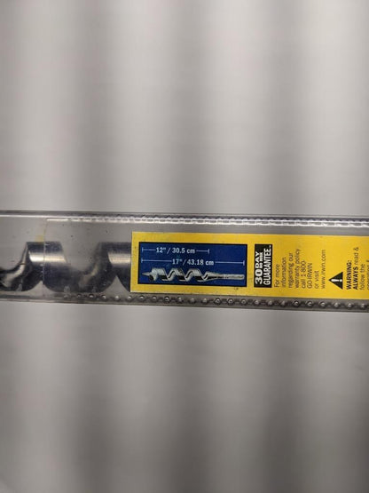 IRWIN 47412 SPEEDBOR SHIP AUGER BIT WITH AUGER FILE 3/4" X 17" 3-PACK NEW R22T7