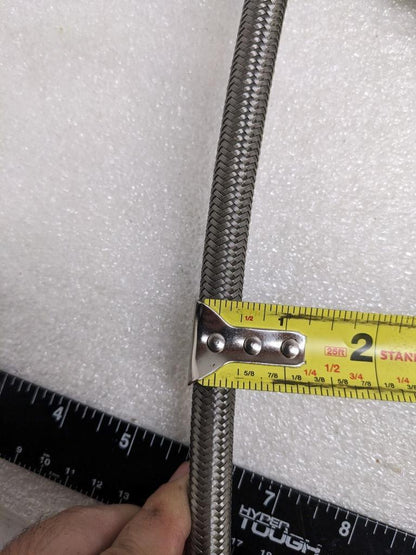 UNBRANDED BRAIDED 30' METALLIC HOSE 3/8" ID 1/2" OD W/ PLASTIC TUBING NEW R3T3