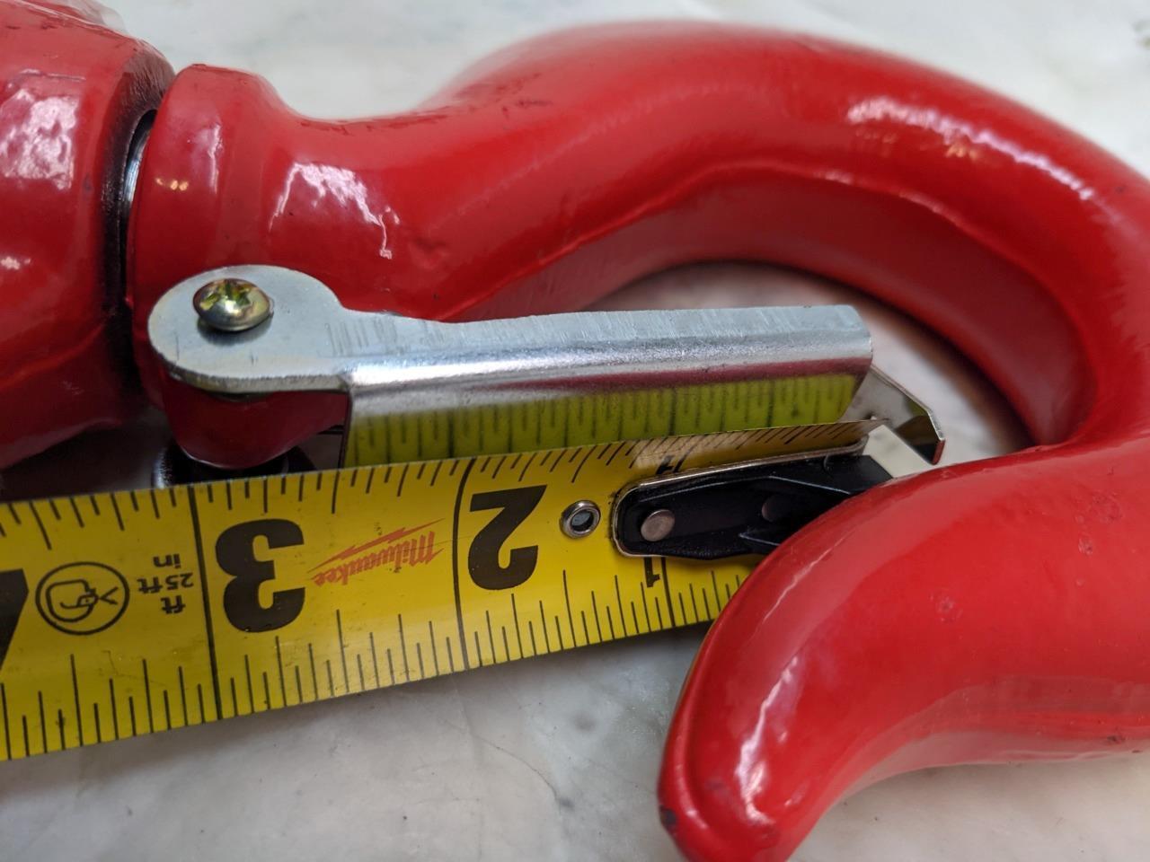 YONGXIN W.L.L. 7 TON HOIST HOOK 1" CLIP 11LBS NEW R15