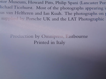 USED PORSCHE BRIAN LABAN HARDCOVER W/ DUST JACKET BOOK ISBN 0-7858-1223-7 R31