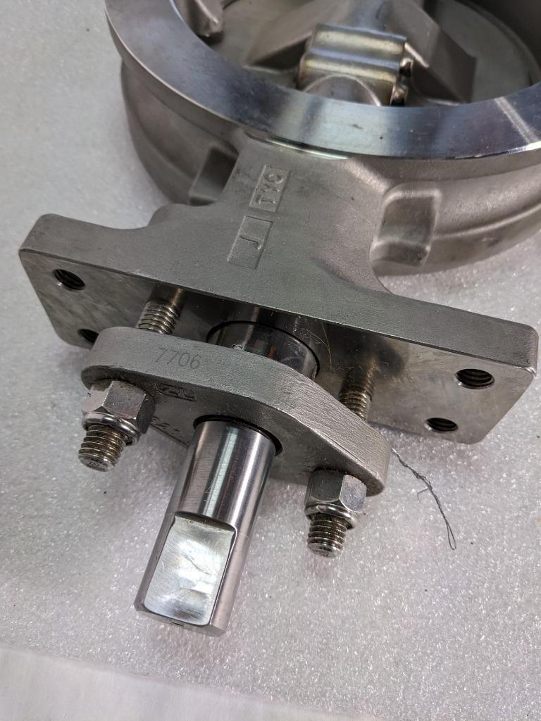 JAMESBURY STEEL WAFER-SPHERE VALVE 8" 316SS BODY 830W1136HBXZ K2