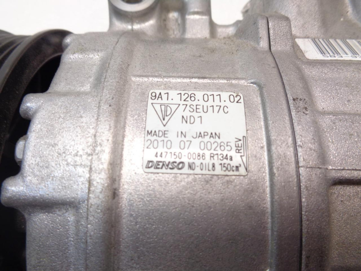 USED DENSO for PORSCHE 9A1 126 011 02 AC COMPRESSOR (SEE DESCRIPTION) R2