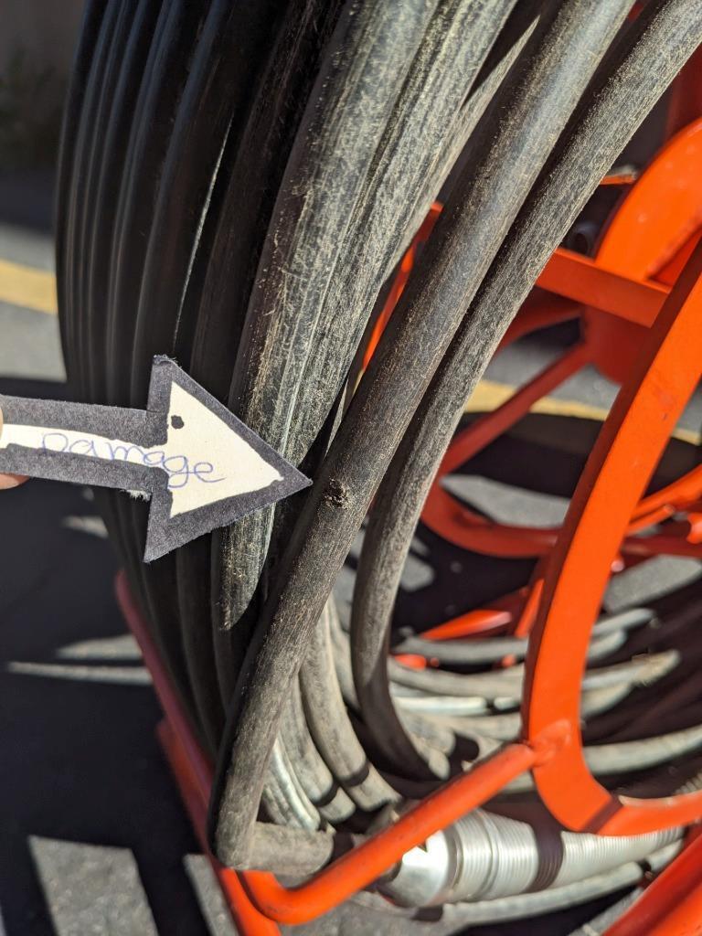 GENERAL PIPE CLEANERS 117830 GEN-EYE POD 200FT PIPE CAMERA & REEL ONLY USED B2