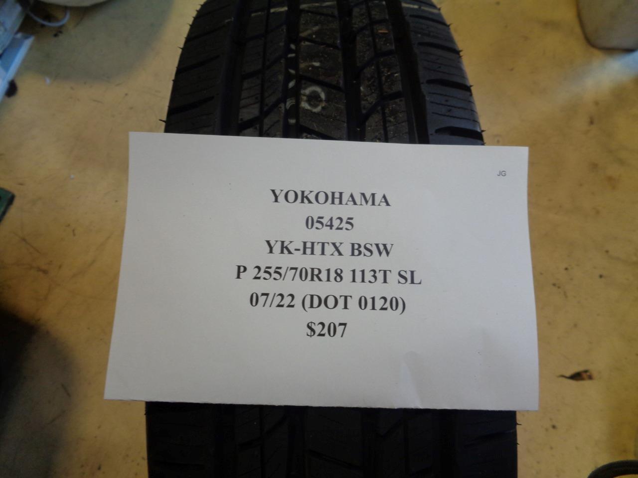 2 YOKOHAMA YK-HTX BSW P 255 70 18 113T SL ALL SEASON TIRES 05425 AQ4